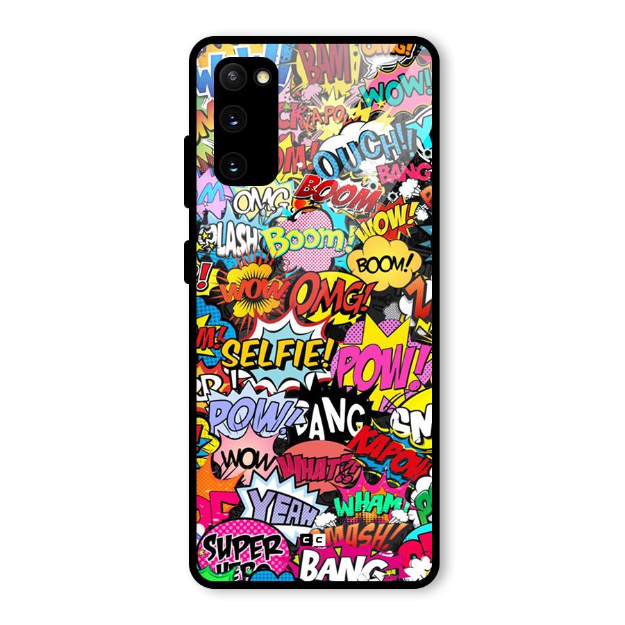 Comic Ringtone Glass Back Case for Galaxy S20 FE 5G