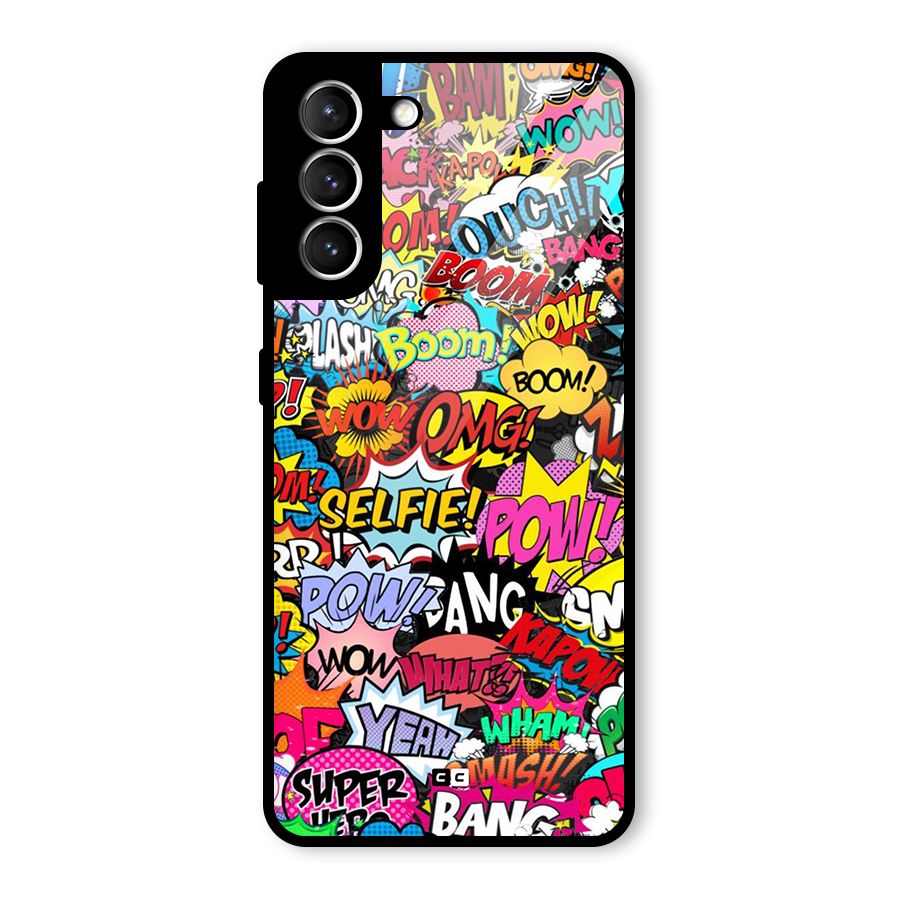 Comic Ringtone Glass Back Case for Galaxy S21 5G