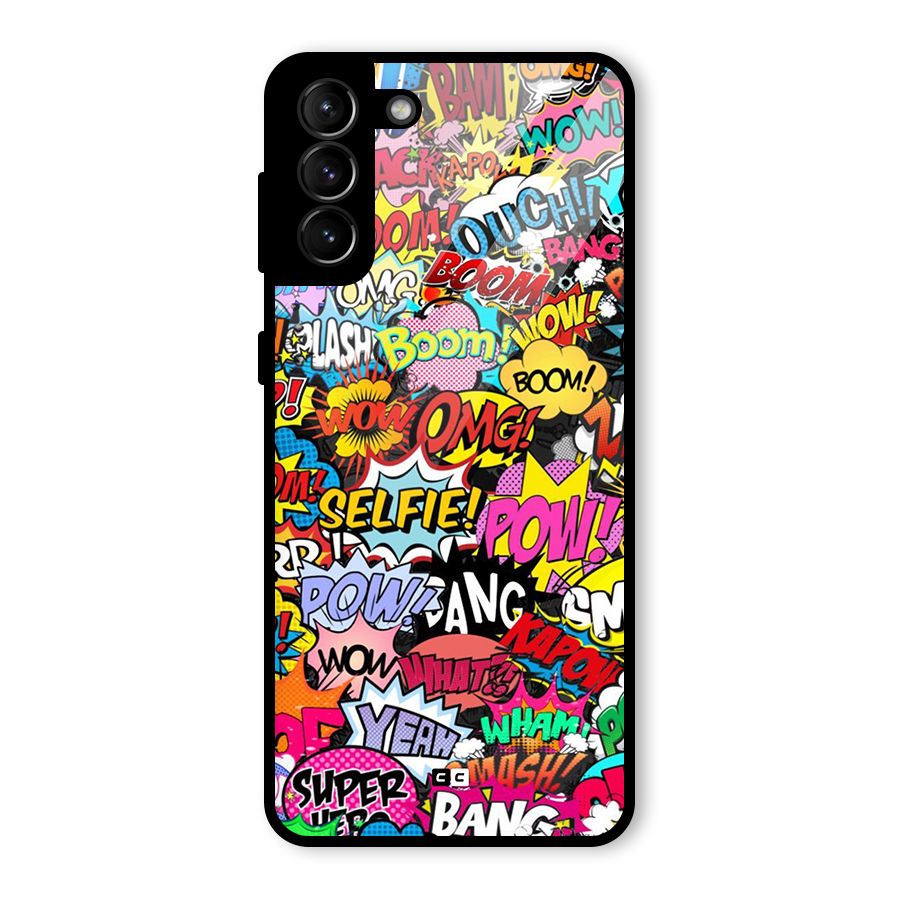 Comic Ringtone Glass Back Case for Galaxy S21 Plus