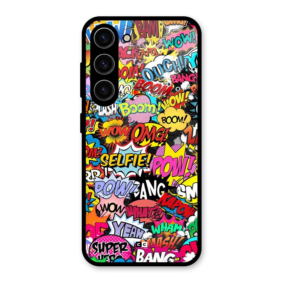 Comic Ringtone Glass Back Case for Galaxy S23