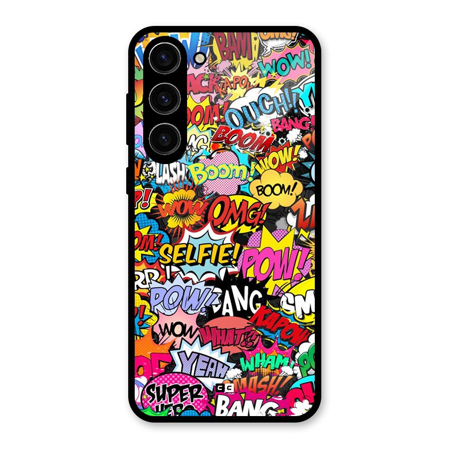 Comic Ringtone Glass Back Case for Galaxy S23 Plus