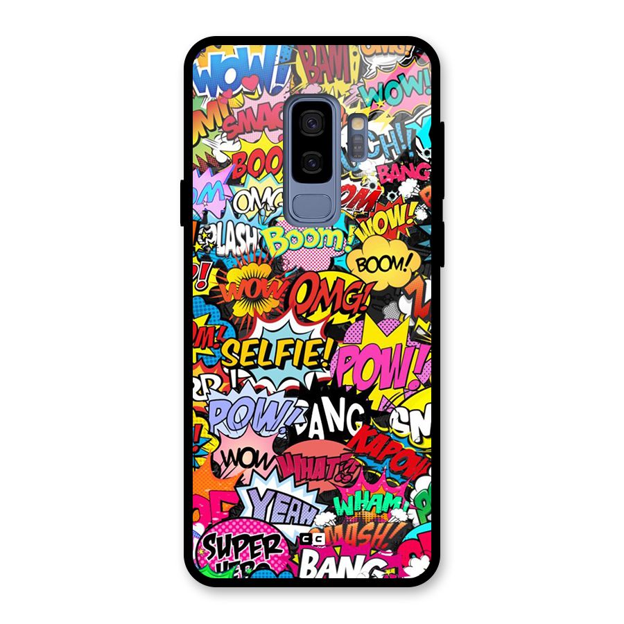 Comic Ringtone Glass Back Case for Galaxy S9 Plus