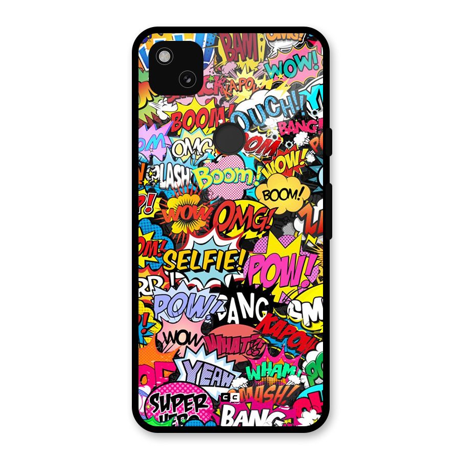 Comic Ringtone Glass Back Case for Google Pixel 4a