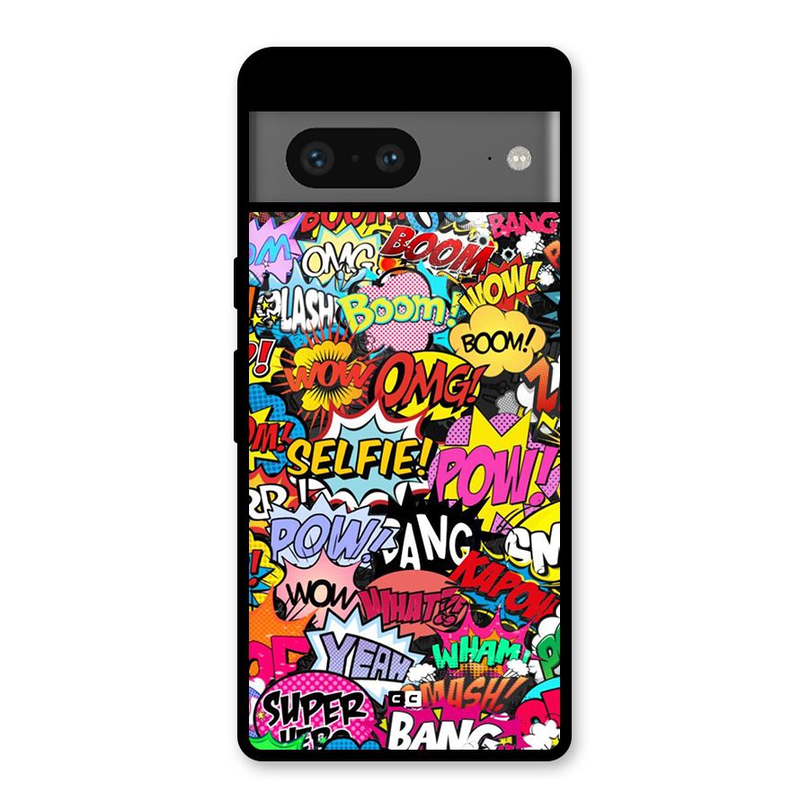 Comic Ringtone Glass Back Case for Google Pixel 7