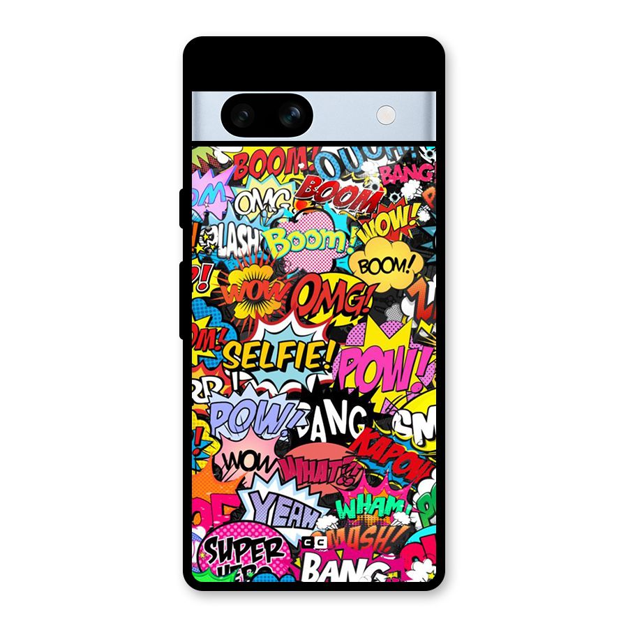 Comic Ringtone Glass Back Case for Google Pixel 7a