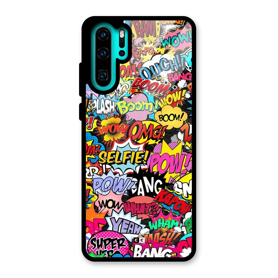Comic Ringtone Glass Back Case for Huawei P30 Pro