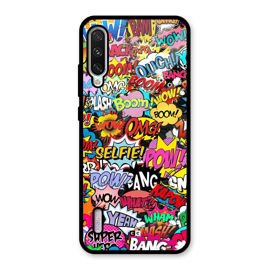 Comic Ringtone Glass Back Case for Mi A3