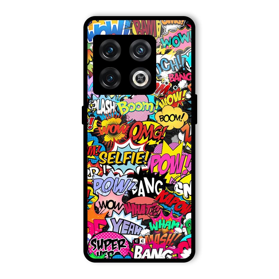 Comic Ringtone Glass Back Case for OnePlus 10 Pro 5G