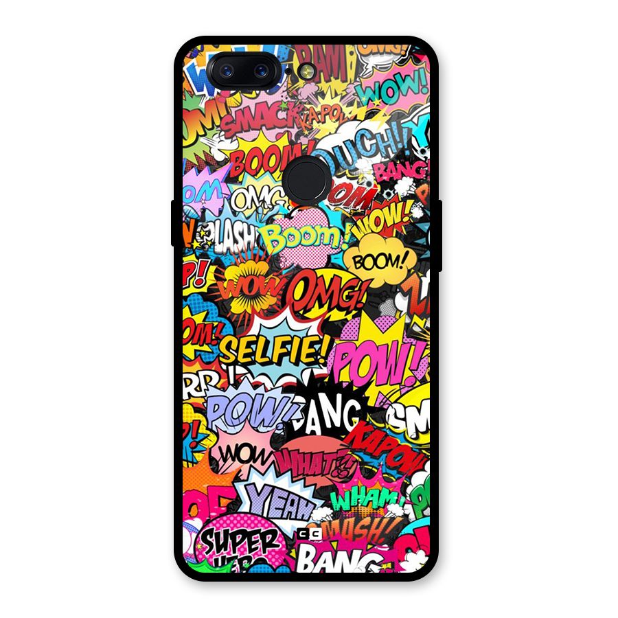Comic Ringtone Glass Back Case for OnePlus 5T