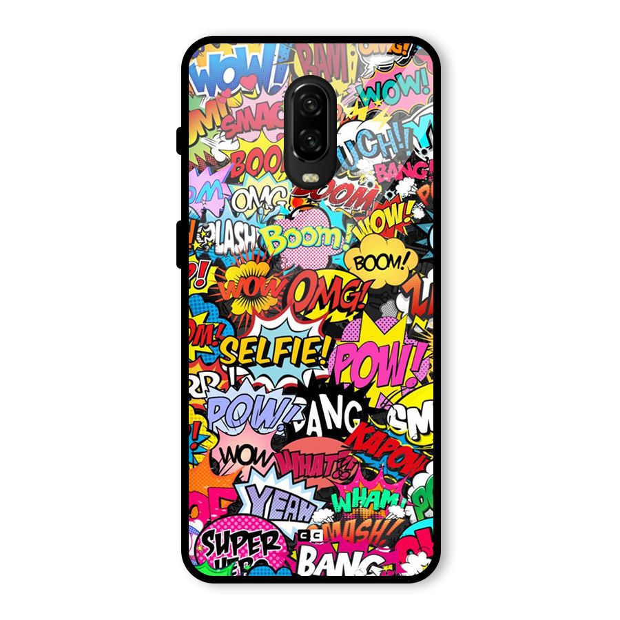 Comic Ringtone Glass Back Case for OnePlus 6T