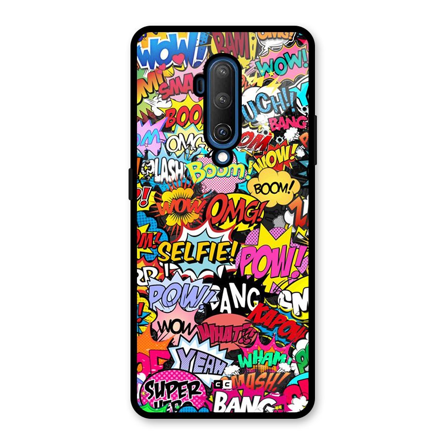 Comic Ringtone Glass Back Case for OnePlus 7T Pro