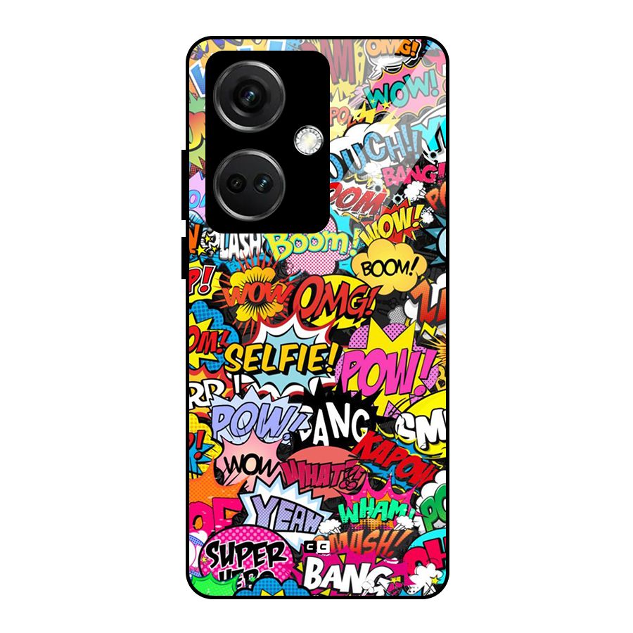 Comic Ringtone Glass Back Case for OnePlus Nord CE 3 5G