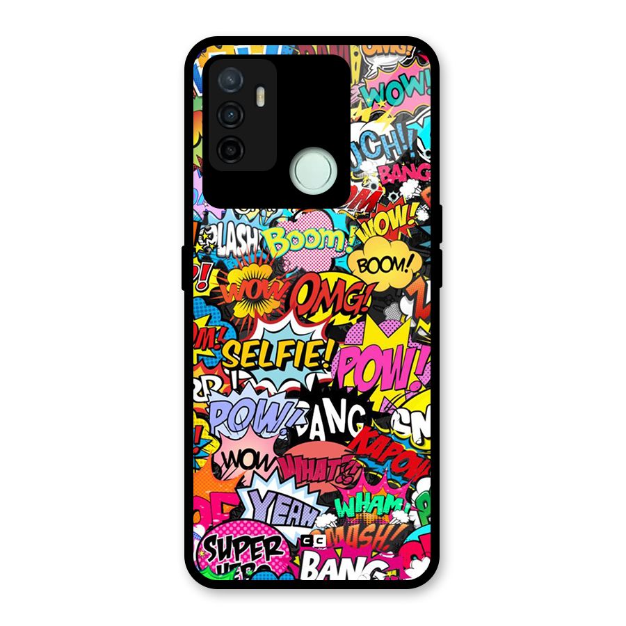 Comic Ringtone Glass Back Case for Oppo A53