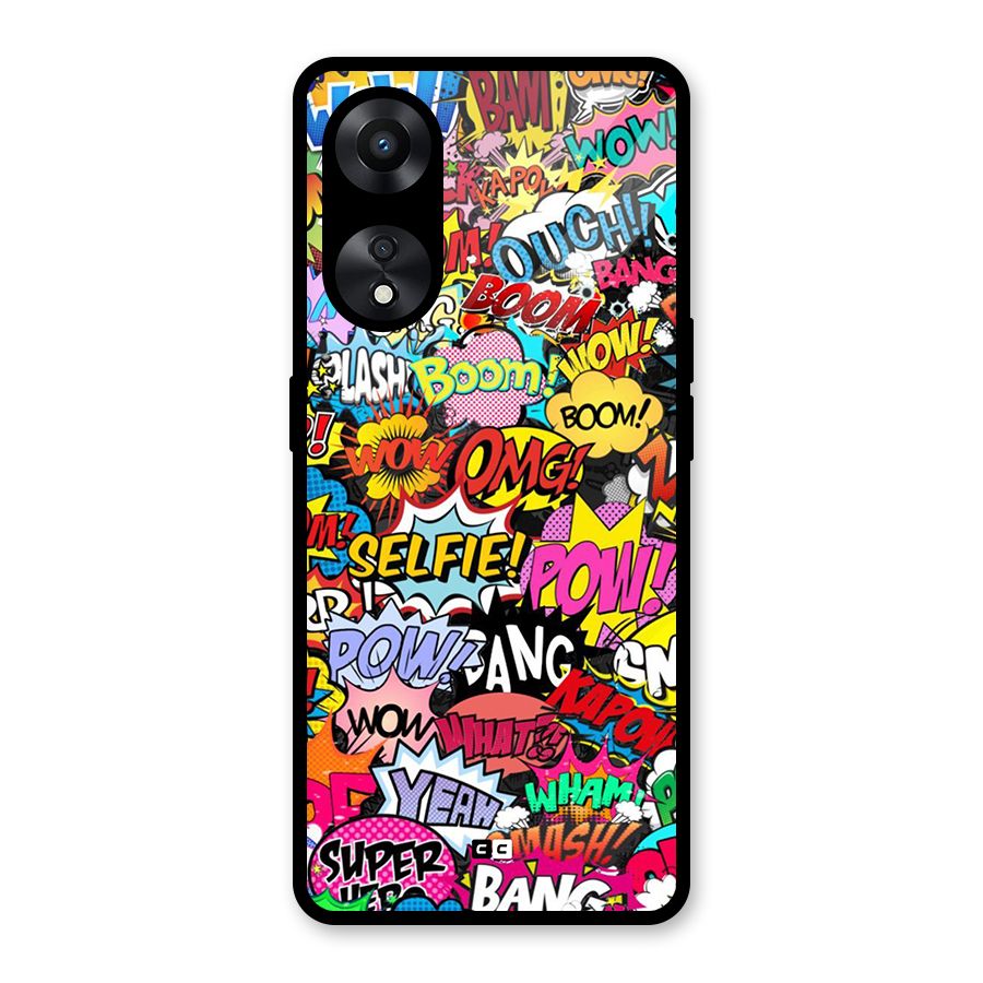 Comic Ringtone Glass Back Case for Oppo A78