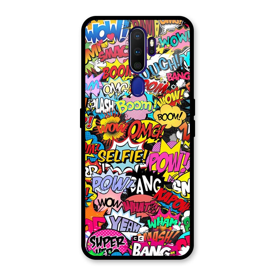 Comic Ringtone Glass Back Case for Oppo A9 (2020)