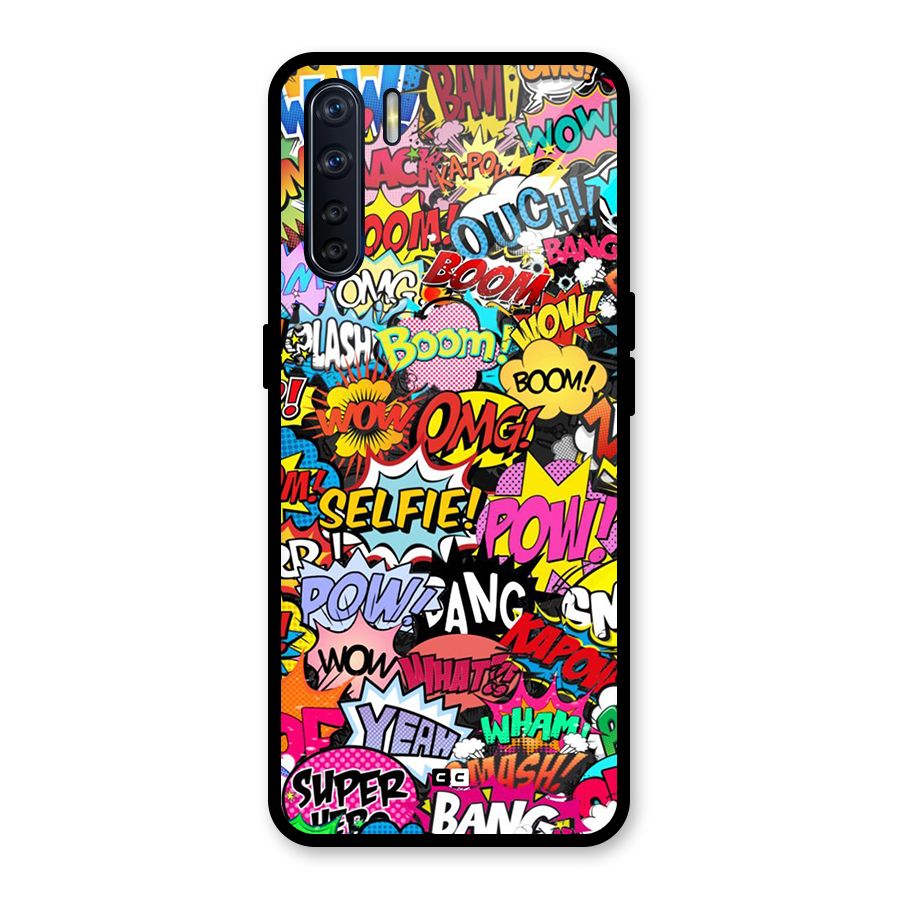 Comic Ringtone Glass Back Case for Oppo F15