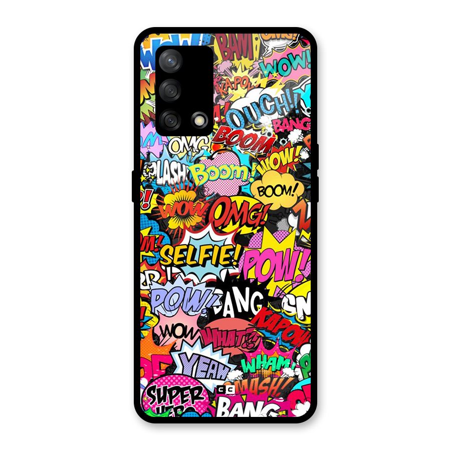 Comic Ringtone Glass Back Case for Oppo F19s
