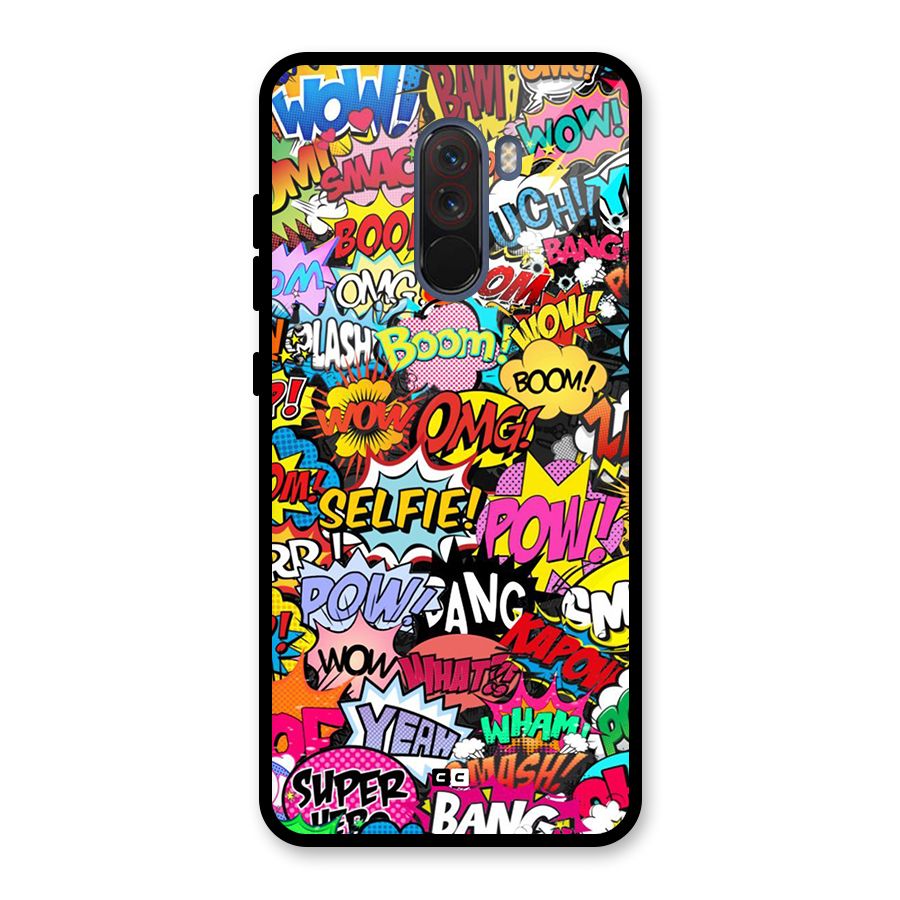 Comic Ringtone Glass Back Case for Poco F1