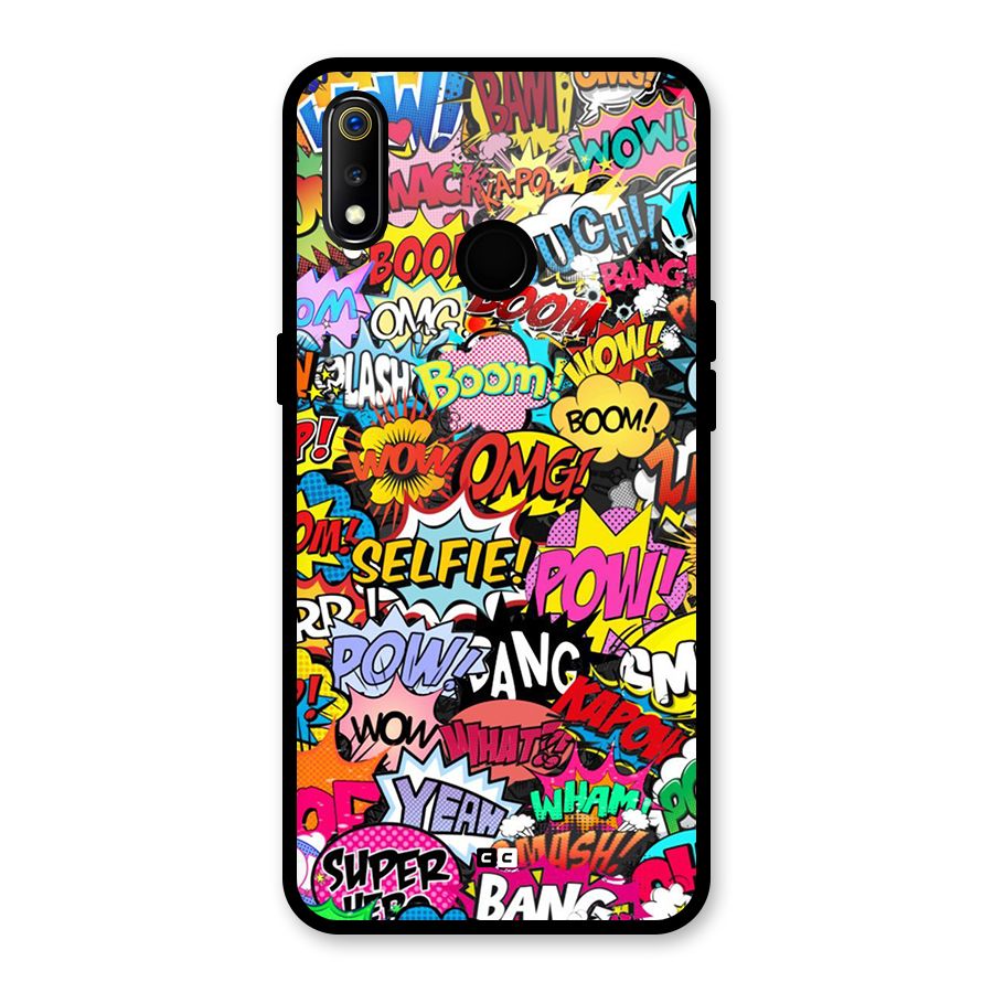 Comic Ringtone Glass Back Case for Realme 3i
