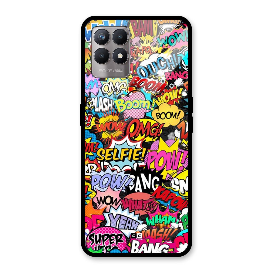Comic Ringtone Glass Back Case for Realme 8i
