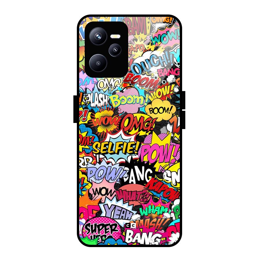 Comic Ringtone Glass Back Case for Realme C35