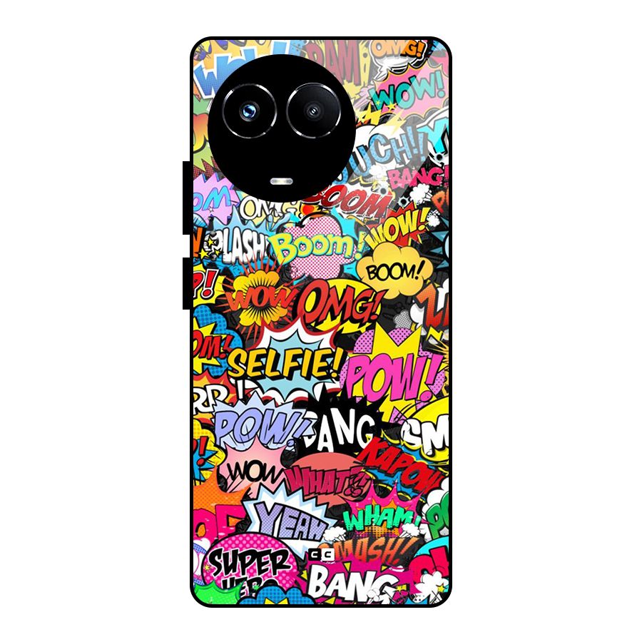 Comic Ringtone Glass Back Case for Realme Narzo 60X