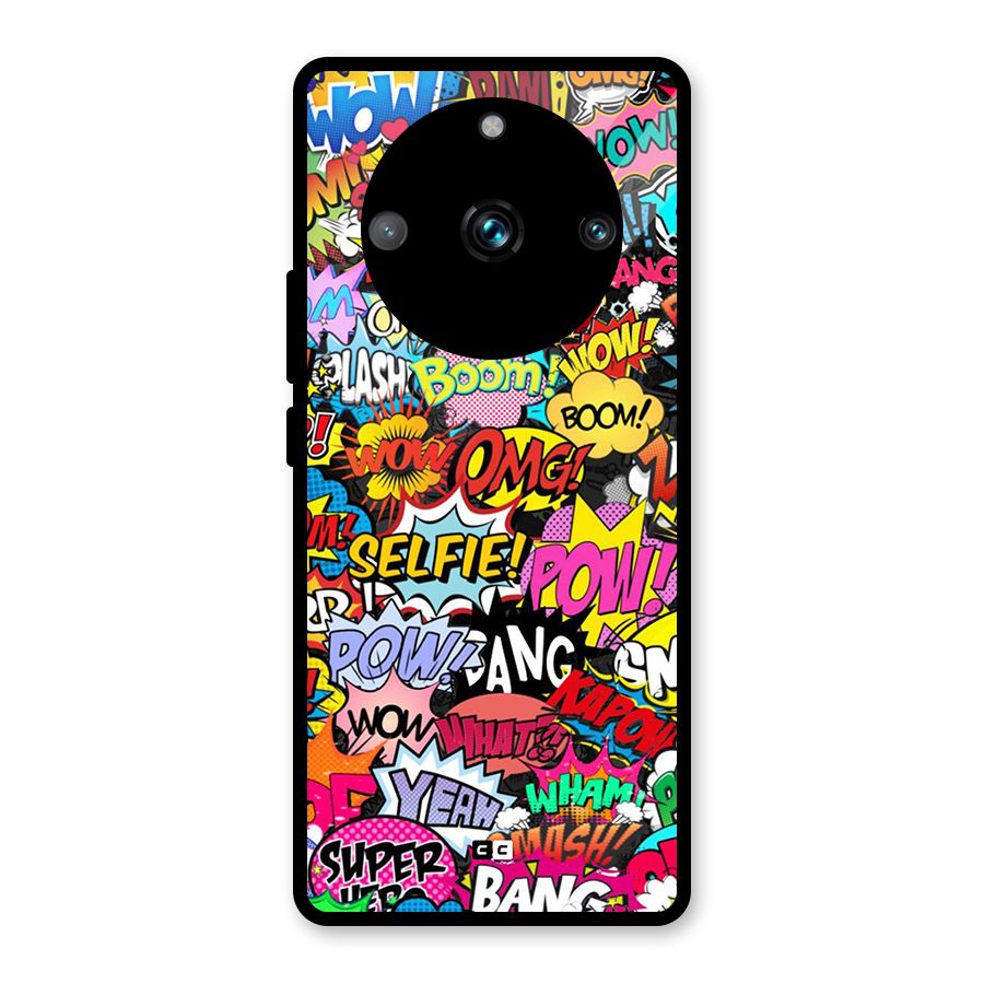 Comic Ringtone Glass Back Case for Realme Narzo 60 Pro