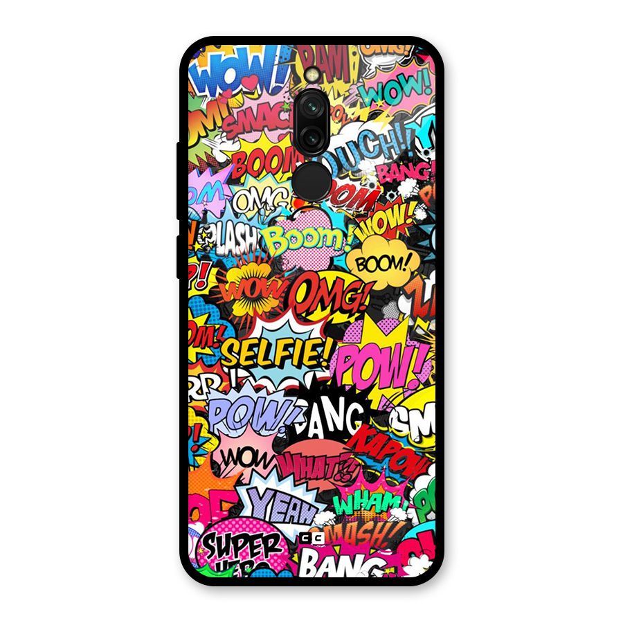 Comic Ringtone Glass Back Case for Redmi 8