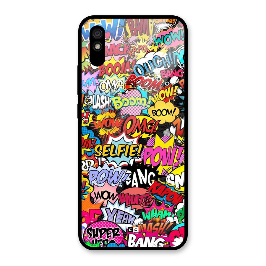 Comic Ringtone Glass Back Case for Redmi 9A