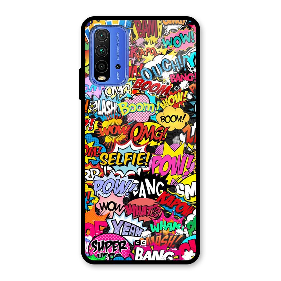 Comic Ringtone Glass Back Case for Redmi 9 Power