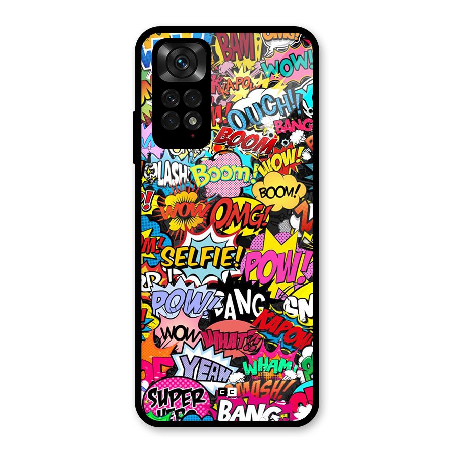 Comic Ringtone Glass Back Case for Redmi Note 11