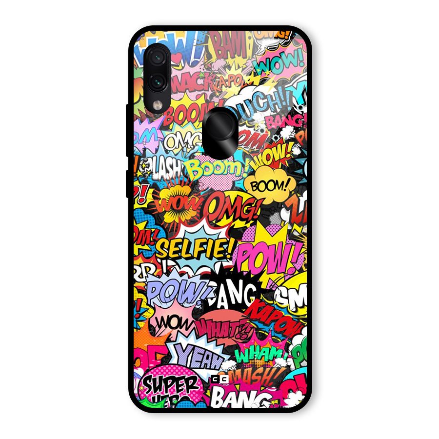 Comic Ringtone Glass Back Case for Redmi Note 7S