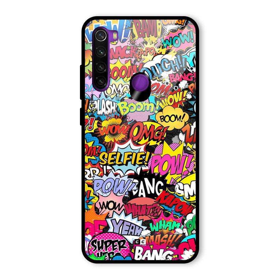 Comic Ringtone Glass Back Case for Redmi Note 8