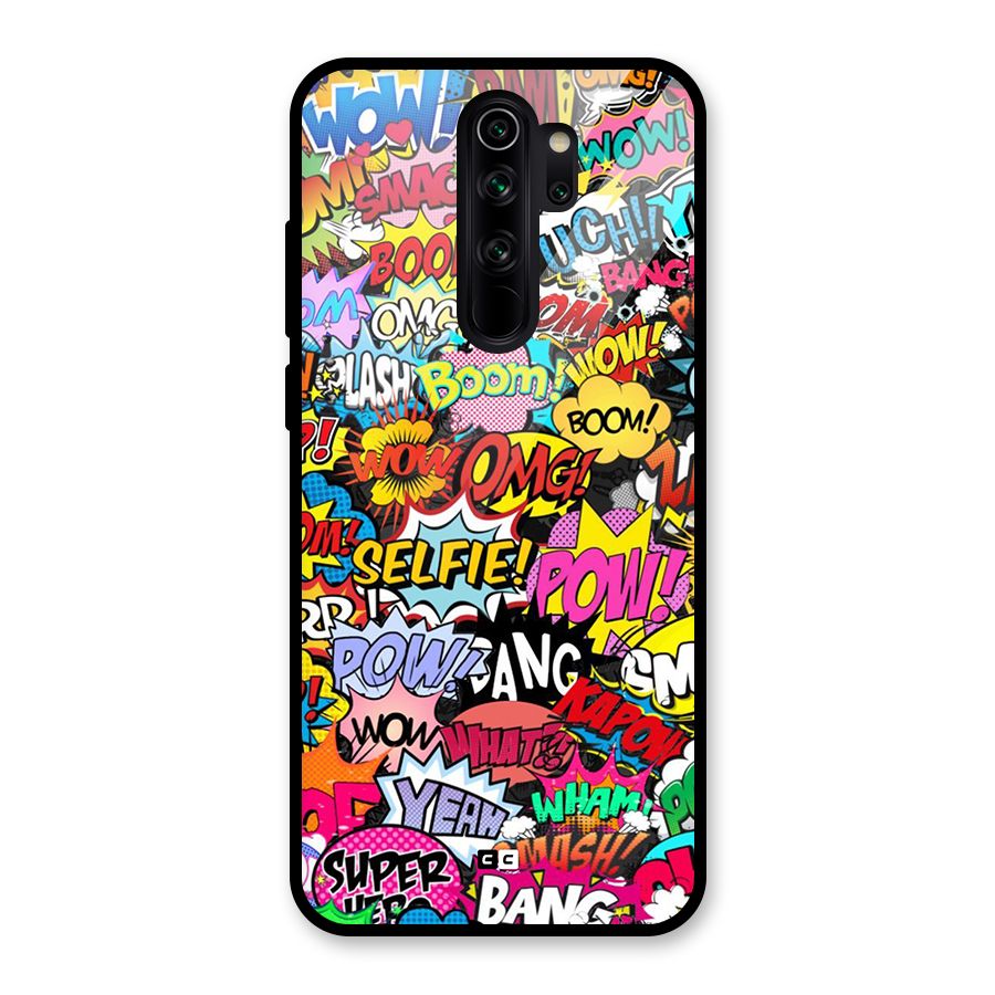 Comic Ringtone Glass Back Case for Redmi Note 8 Pro