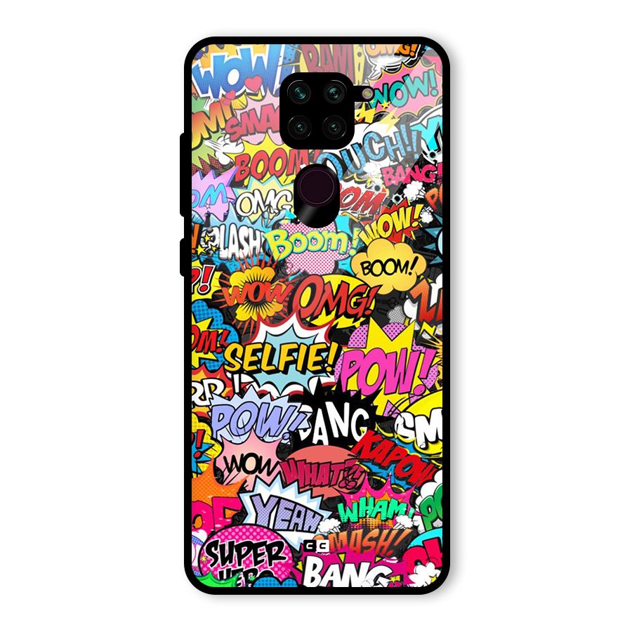 Comic Ringtone Glass Back Case for Redmi Note 9