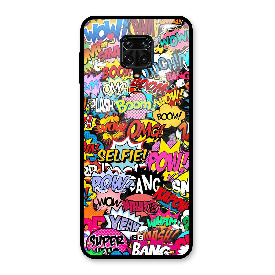 Comic Ringtone Glass Back Case for Redmi Note 9 Pro
