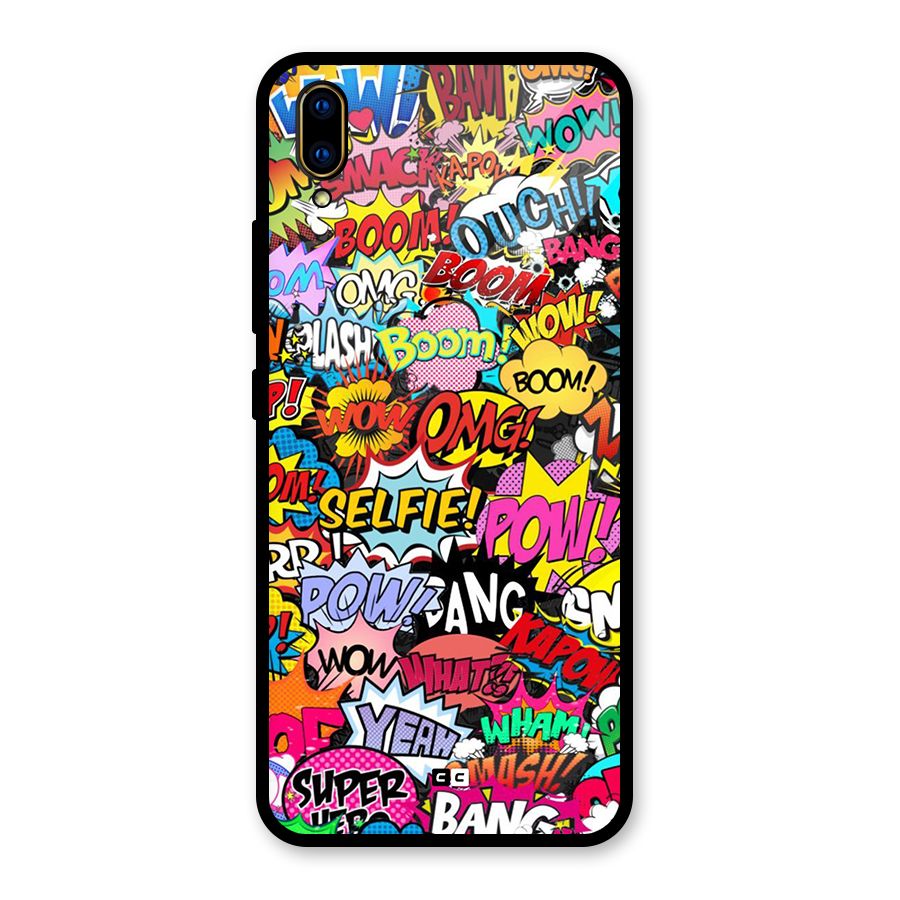 Comic Ringtone Glass Back Case for Vivo V11 Pro