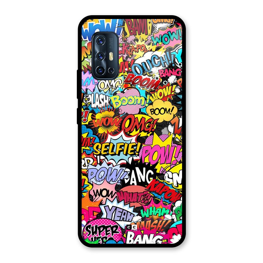 Comic Ringtone Glass Back Case for Vivo V17