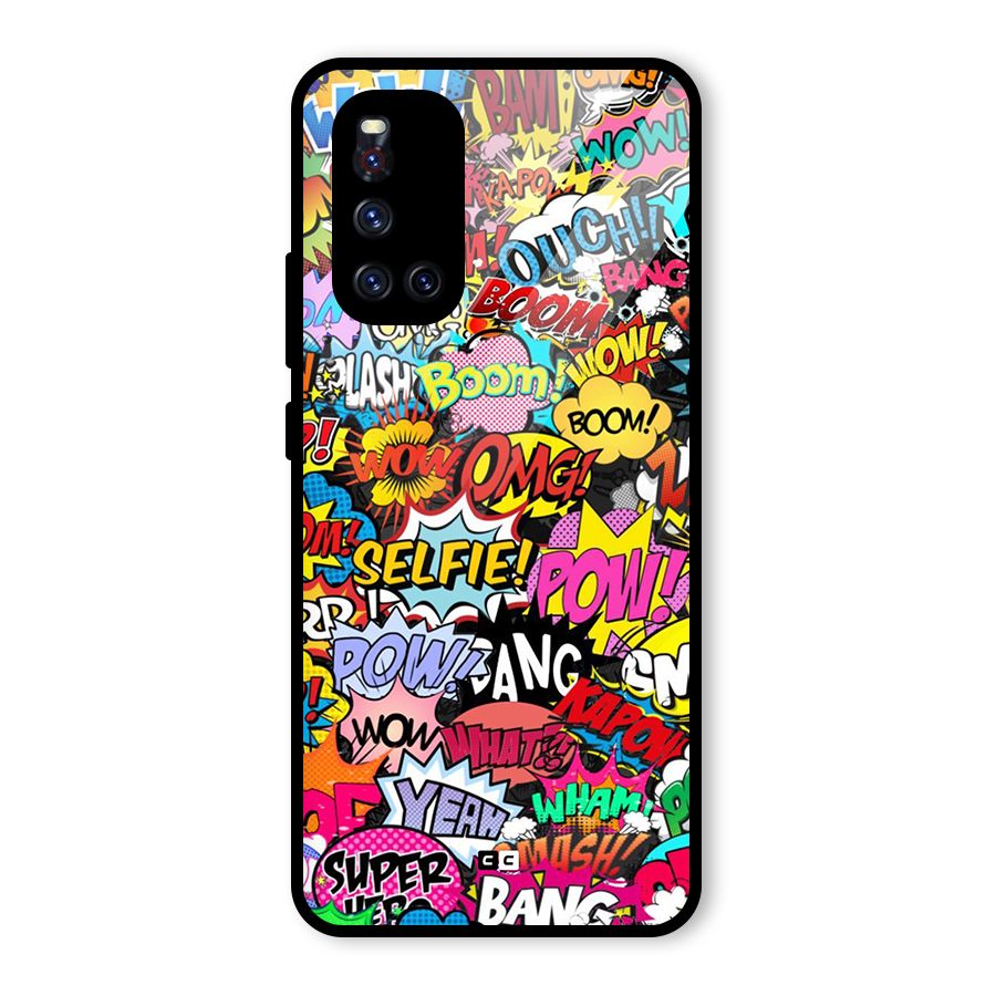 Comic Ringtone Glass Back Case for Vivo V19