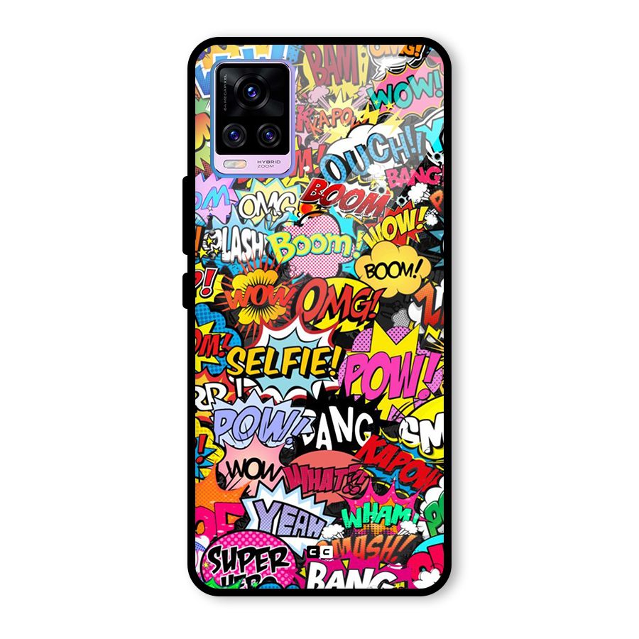 Comic Ringtone Glass Back Case for Vivo V20 Pro