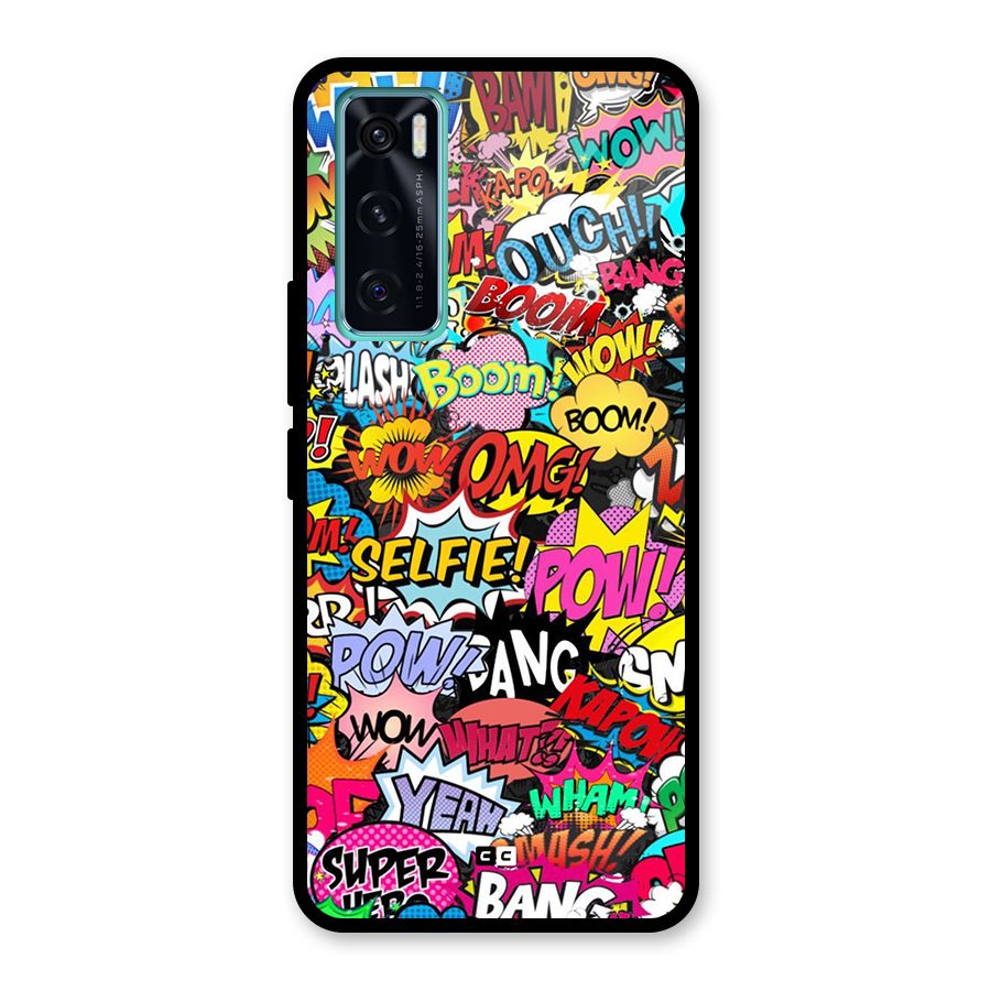 Comic Ringtone Glass Back Case for Vivo V20 SE