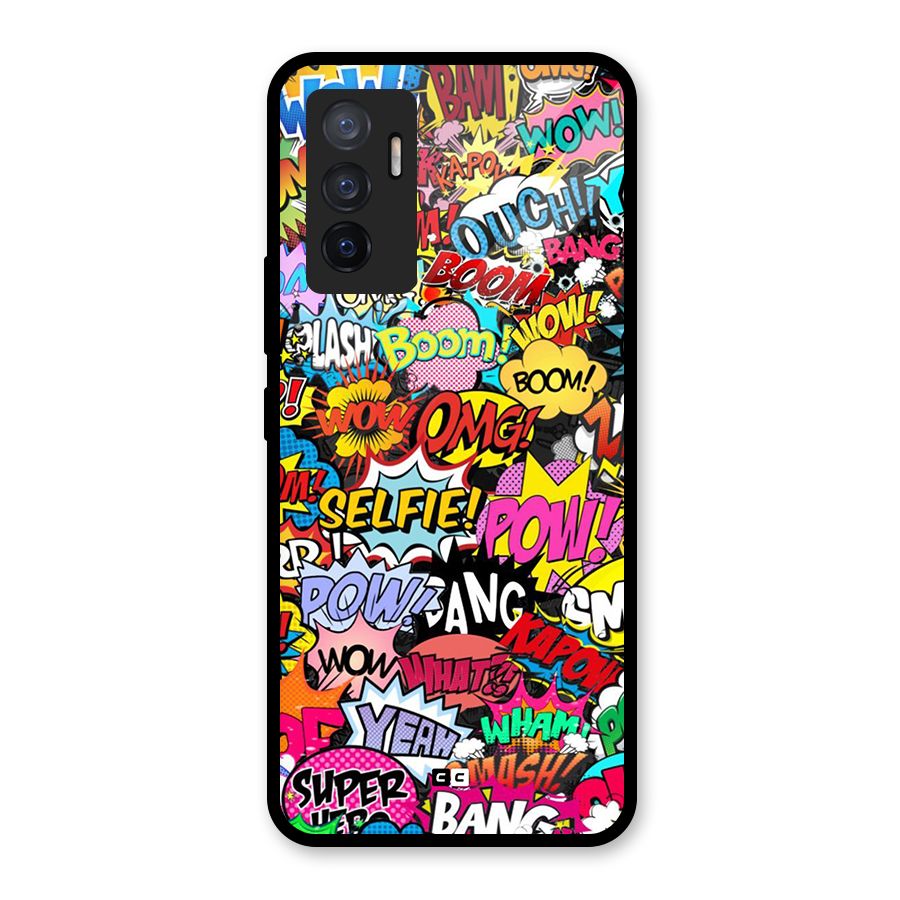 Comic Ringtone Glass Back Case for Vivo V23e