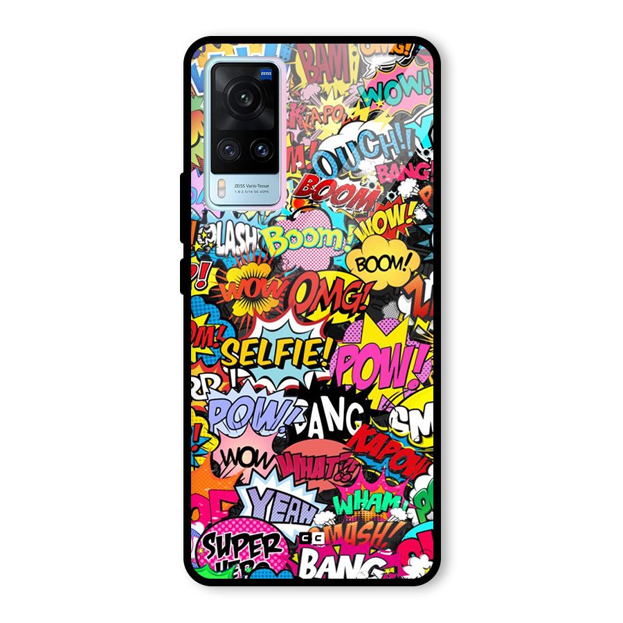 Comic Ringtone Glass Back Case for Vivo X60