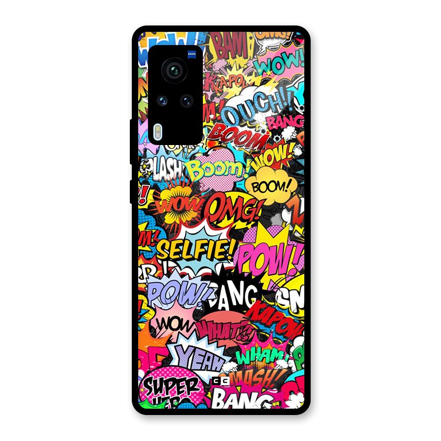 Comic Ringtone Glass Back Case for Vivo X60 Pro