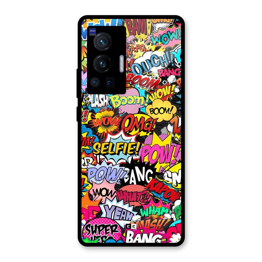 Comic Ringtone Glass Back Case for Vivo X70 Pro