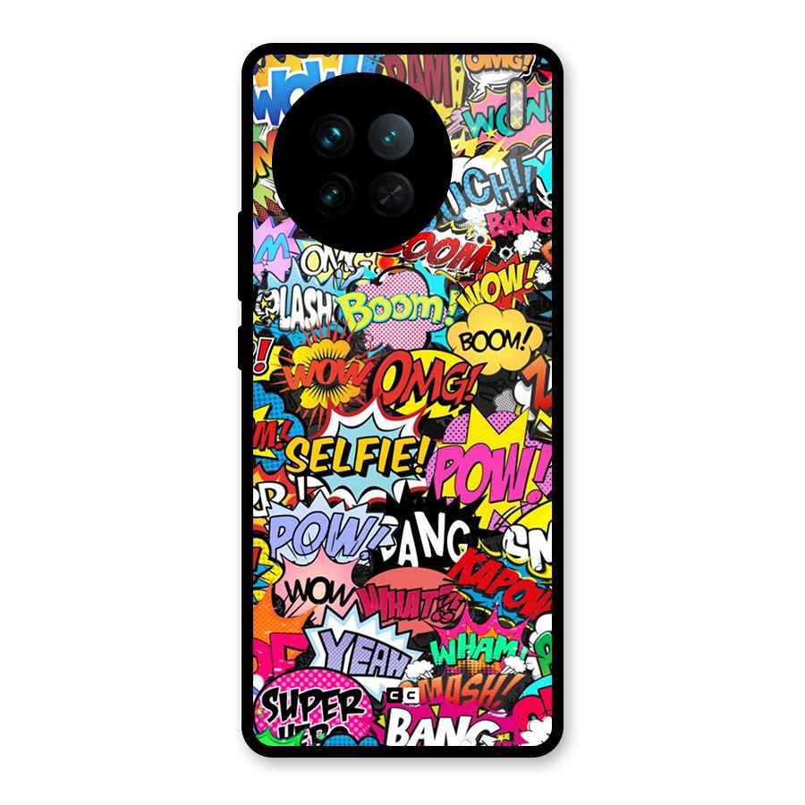 Comic Ringtone Glass Back Case for Vivo X90