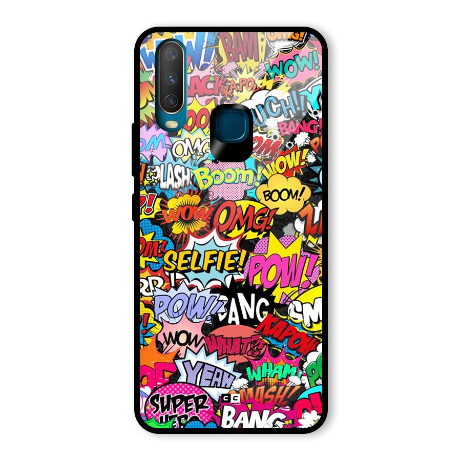 Comic Ringtone Glass Back Case for Vivo Y12