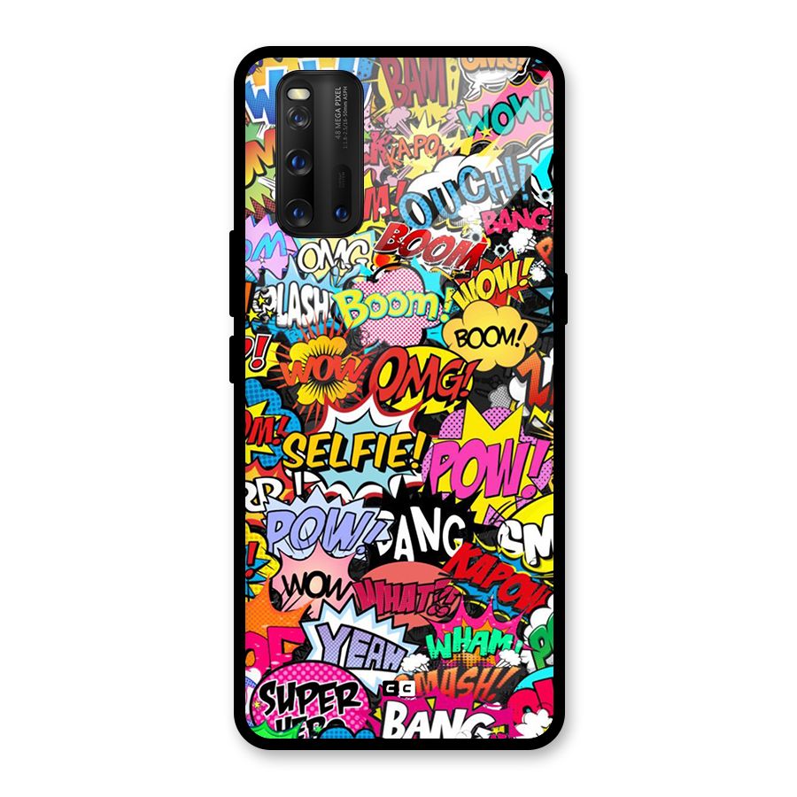 Comic Ringtone Glass Back Case for Vivo iQOO 3