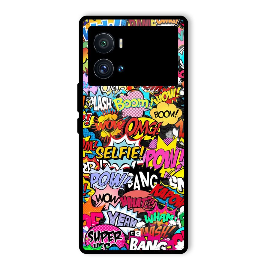 Comic Ringtone Glass Back Case for Vivo iQOO 9 Pro