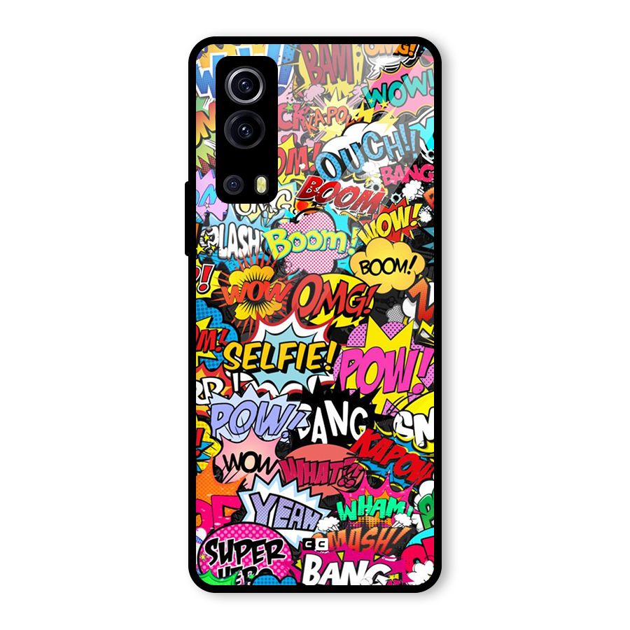 Comic Ringtone Glass Back Case for Vivo iQOO Z3